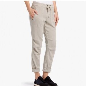 James Perse soft drape Casual Drawstring Jogger Pants - Light Beige size 3 Large